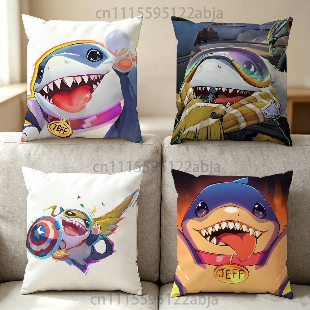 Home Landing Textiles - J-Jeff the Land Shark-k Throw Pillow