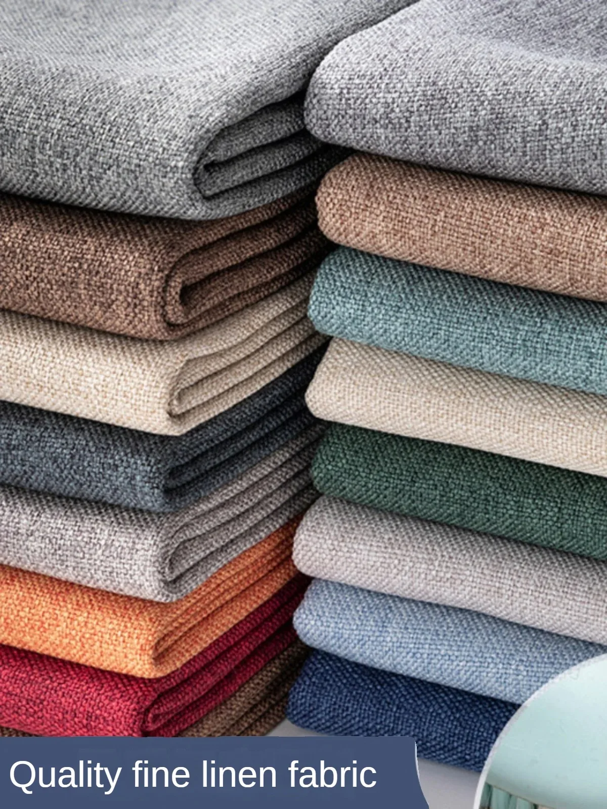 Wool Blanket Herringbone - Thickened Plain Linen Fabric Fine By