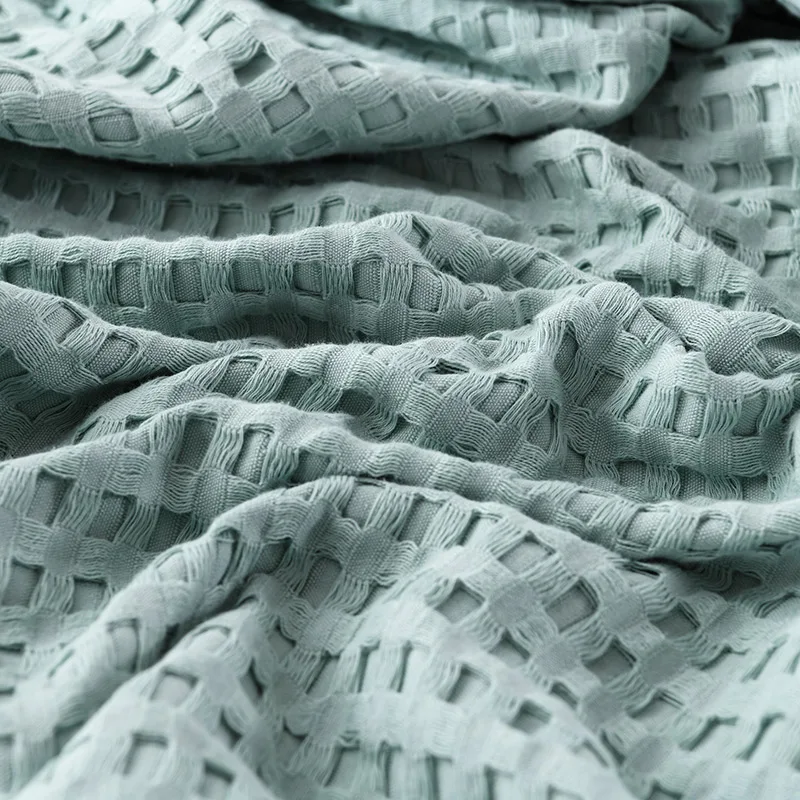 Premium Pure Cotton Waffle Wea - Wool Blanket Herringbone 评论和价格