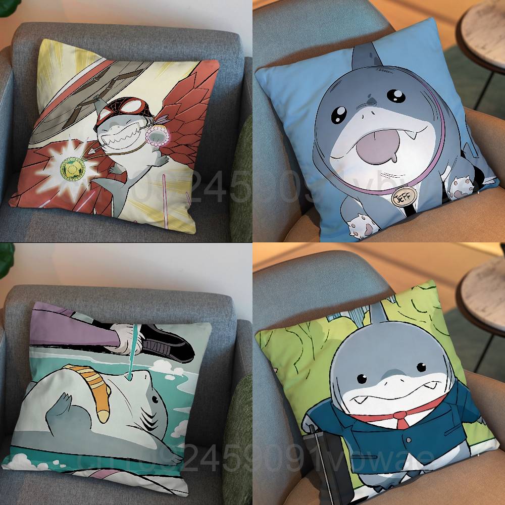 Land Shark cute Jeff Pillow Ca - Home Landing Textiles 评论和价格