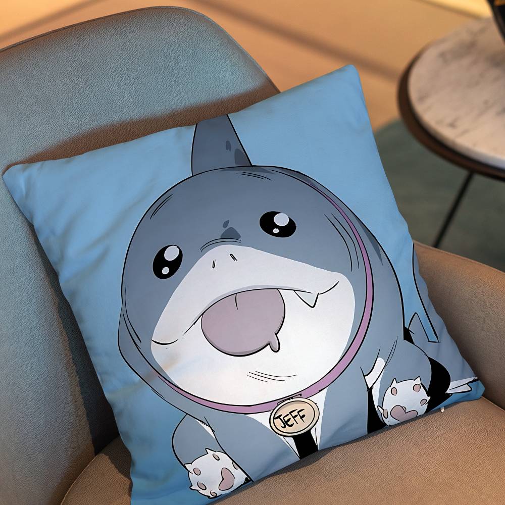 Land Shark cute Jeff Pillow Ca - Home Landing Textiles 评论和价格