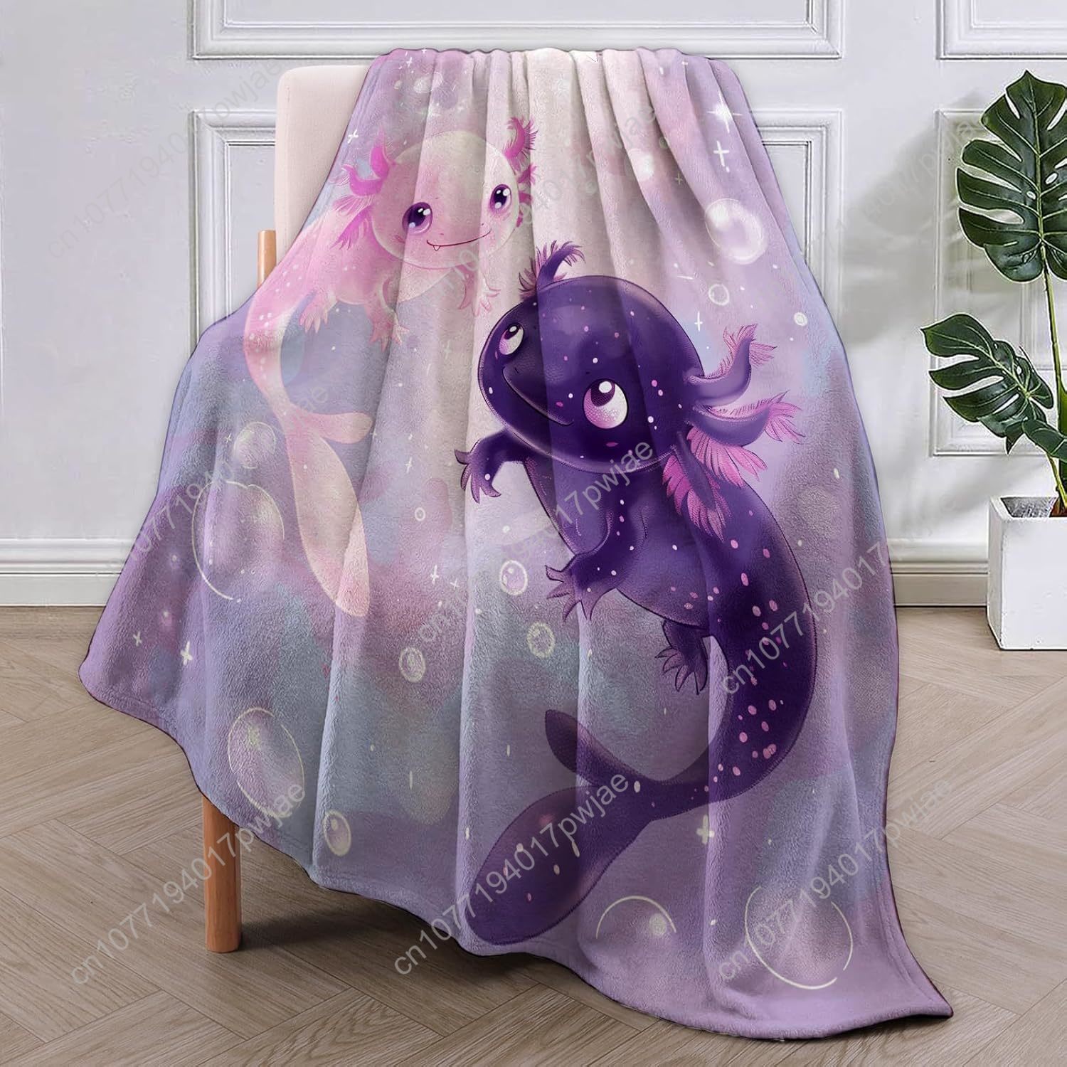 Axolotl Blanket Cute Axolotls  - Home Textiles & Decorations 评论和价格