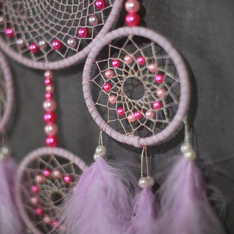 Multi‑ring Handmade Dreamcatch - Home Textiles Fabric 评论和价格
