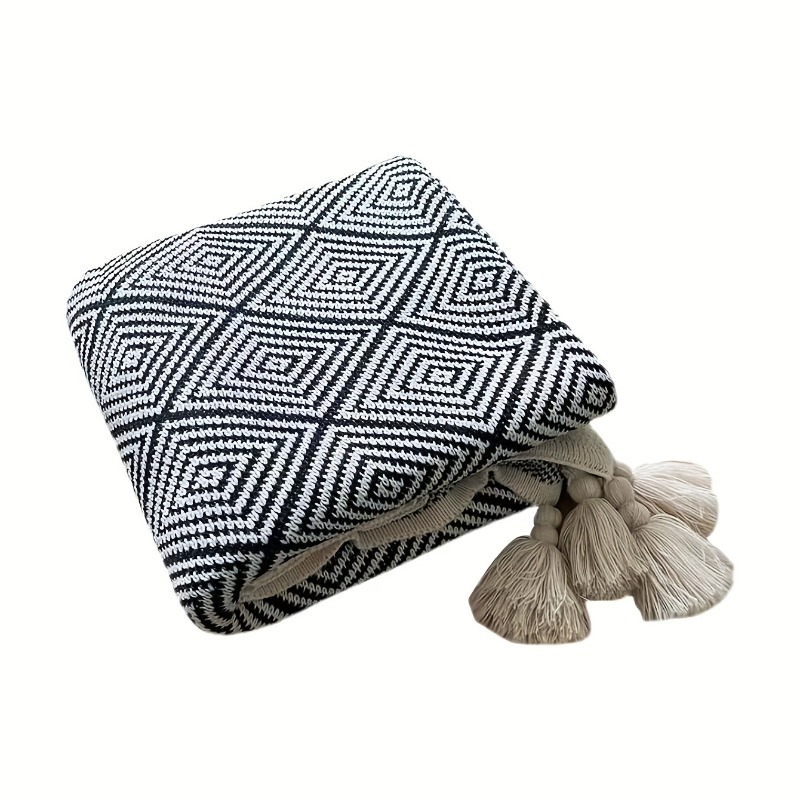 1pcs Household Bohemian Sofa T - Wool Blanket Herringbone 评论和价格