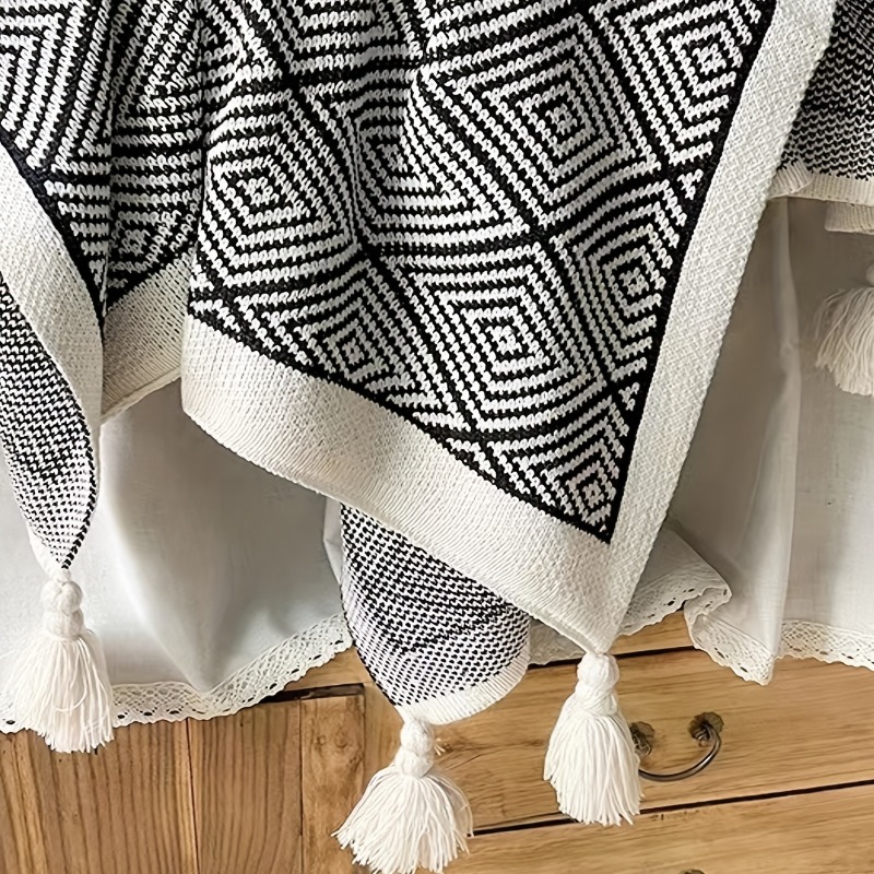 1pcs Household Bohemian Sofa T - Wool Blanket Herringbone 评论和价格