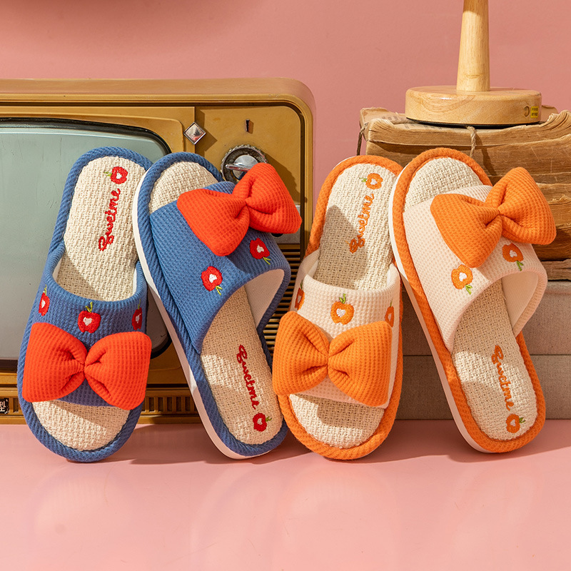 Comfort Linen Slippers for Cou - Home And Textiles 评论和价格