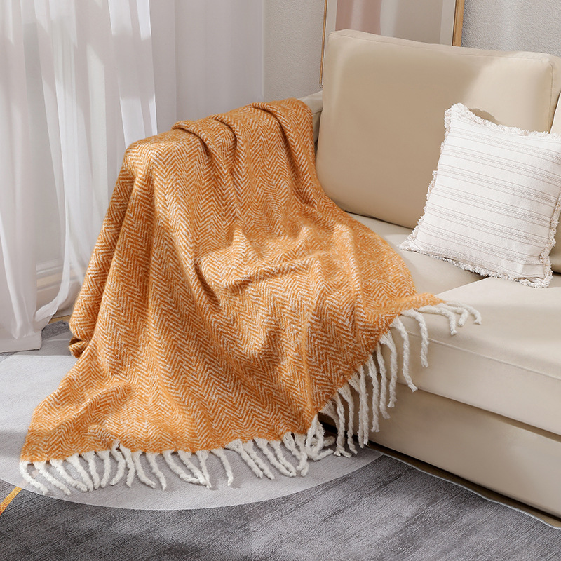 European and American Style So - Wool Blanket Herringbone 评论和价格
