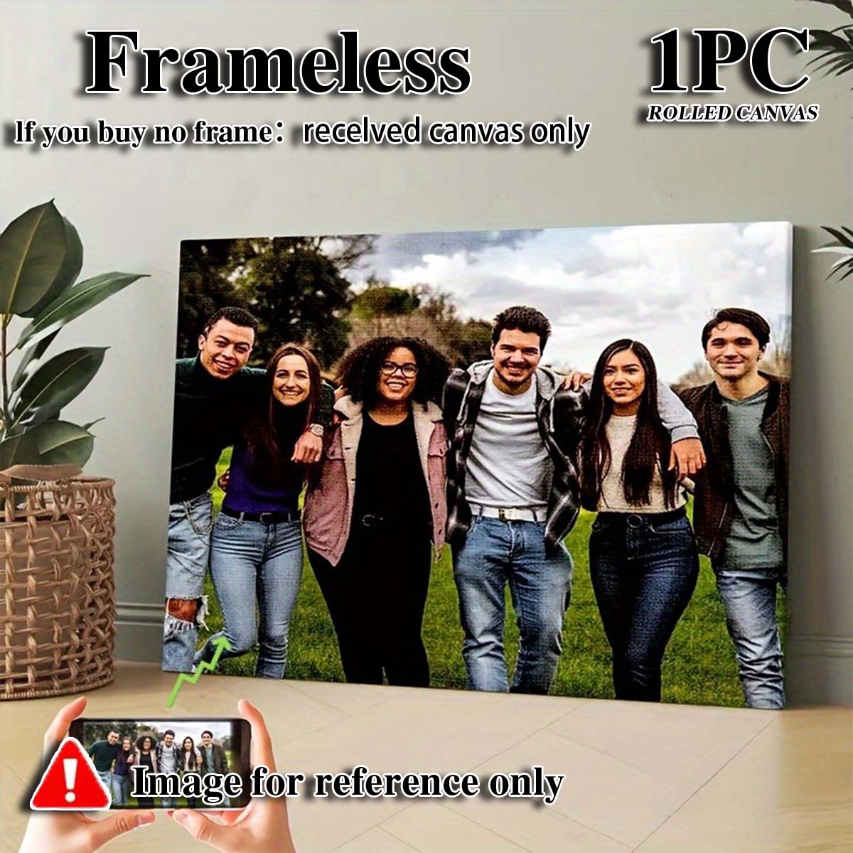 Custom 2D Photo Canvas Wall Ar - Home Textiles & Decorations 评论和价格