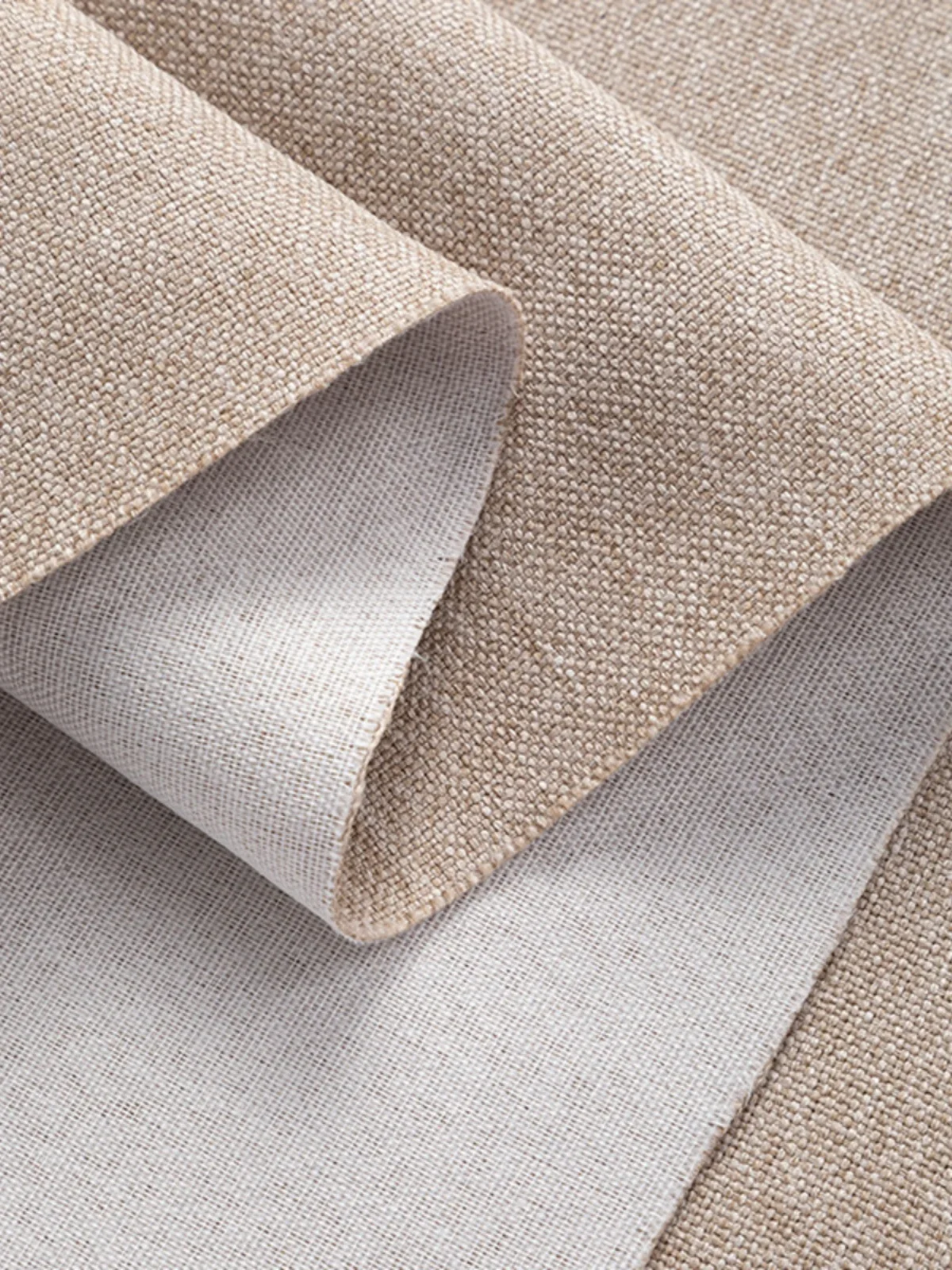Thickened Plain Linen Fabric F - Wool Blanket Herringbone 评论和价格