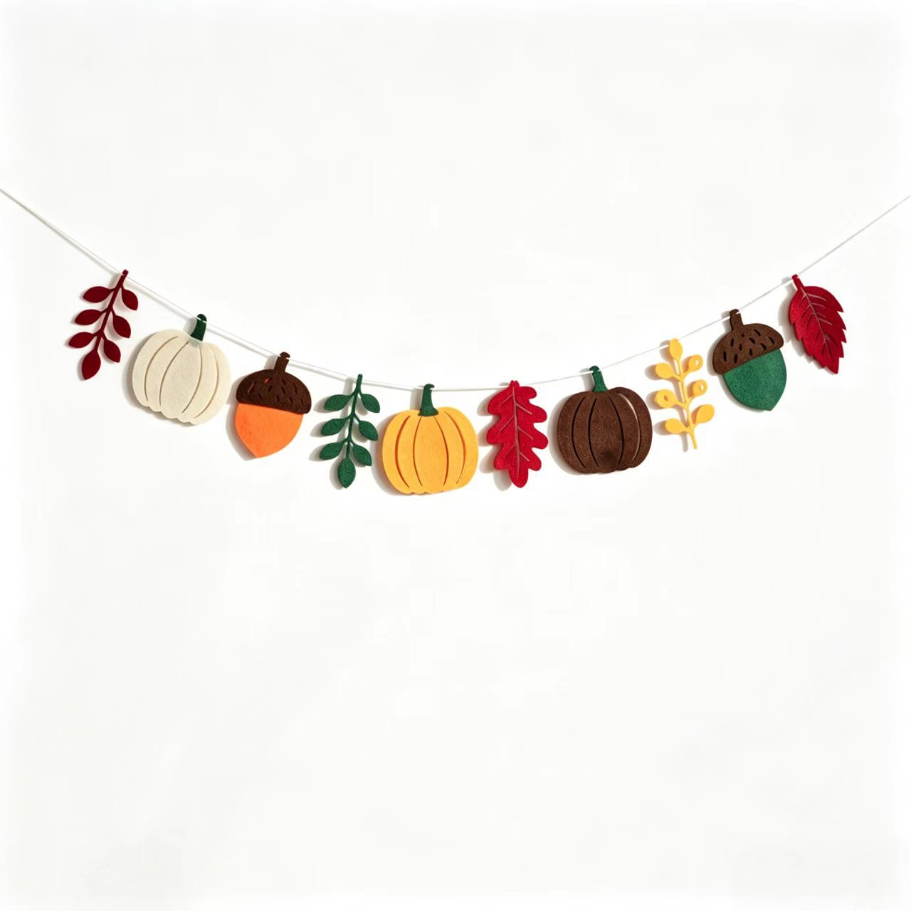 Autumn Pumpkin Leaves Flag Har - Home Textiles Fabric 评论和价格