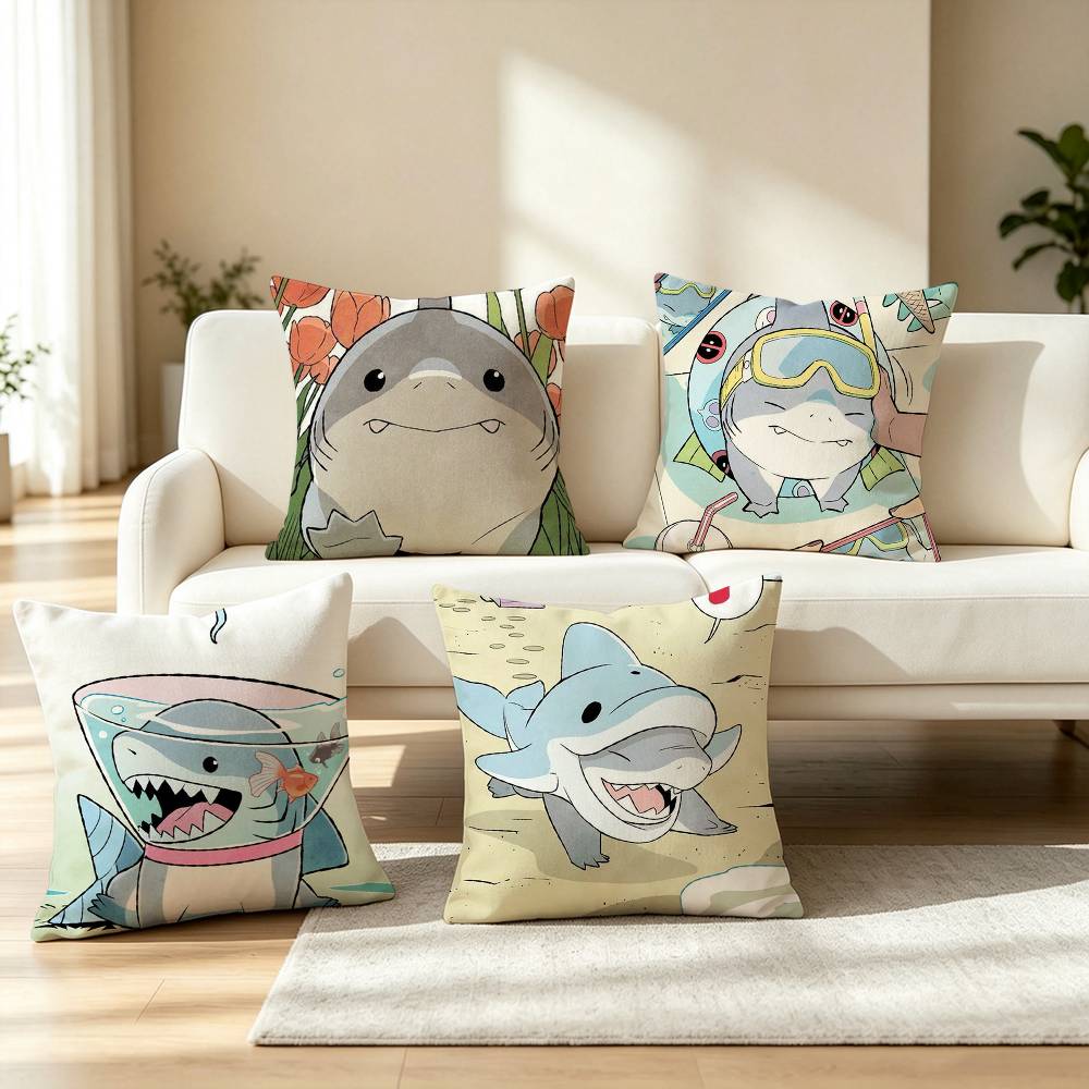 Cute Jeff the Land Shark Pillo - Home Landing Textiles 评论和价格