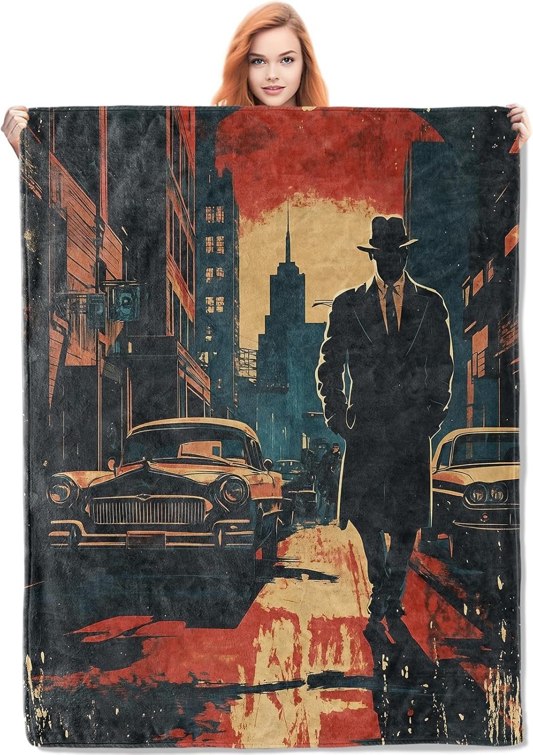 Noir Detective Blanket Gifts f - Home Textiles & Decorations 评论和价格