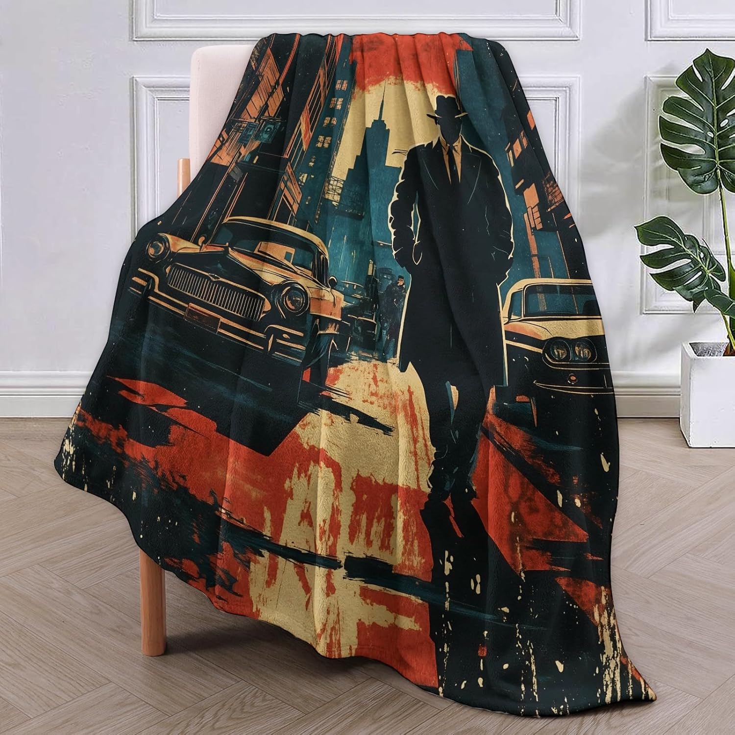 Noir Detective Blanket Gifts f - Home Textiles & Decorations 评论和价格