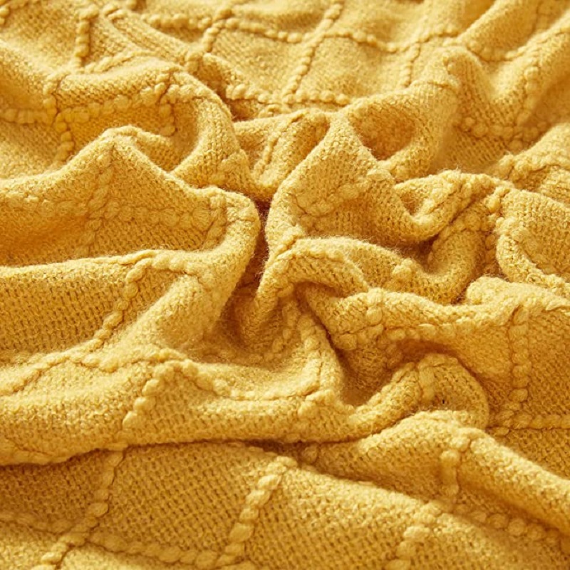 Boho Woven Throw Blanket with  - Wool Blanket Herringbone 评论和价格
